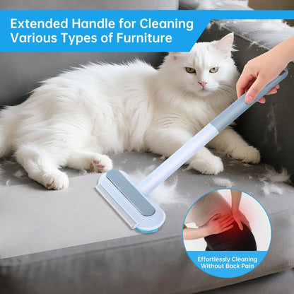 Multifunctional Pet Hair Remover Tool for Furniture Reusable Washable Dog and Cat Hair Lint Removal Brush 4 in 1 17.3 Inch Extendable Adjustable Lint Brush