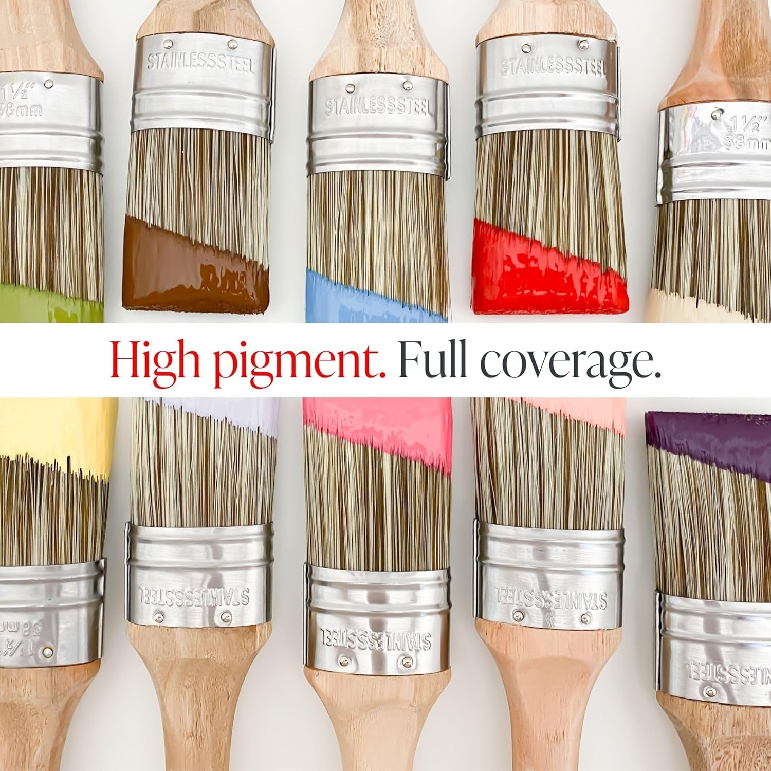 Country Chic All-In-One Chalk Paint for Furniture, Cabinets, Home Decor, Eco-Friendly, Matte Finish, Built-In Primer & Top Coat for Wood, Metal - Fresh Mustard (Mustard Yellow) - Pint 16 Oz (475 Ml)