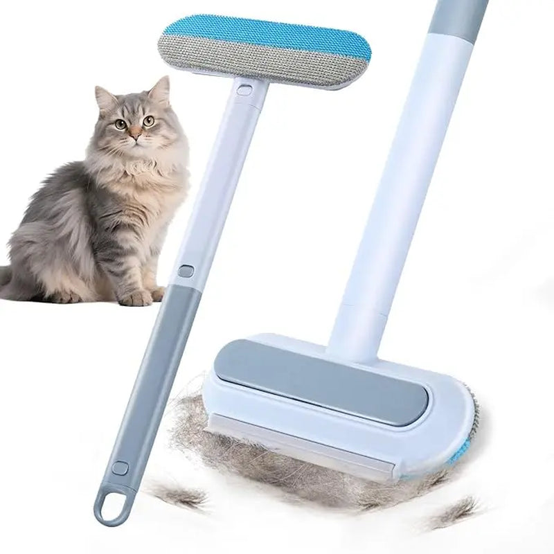 Multifunctional Pet Hair Remover Tool for Furniture Reusable Washable Dog and Cat Hair Lint Removal Brush 4 in 1 17.3 Inch Extendable Adjustable Lint Brush
