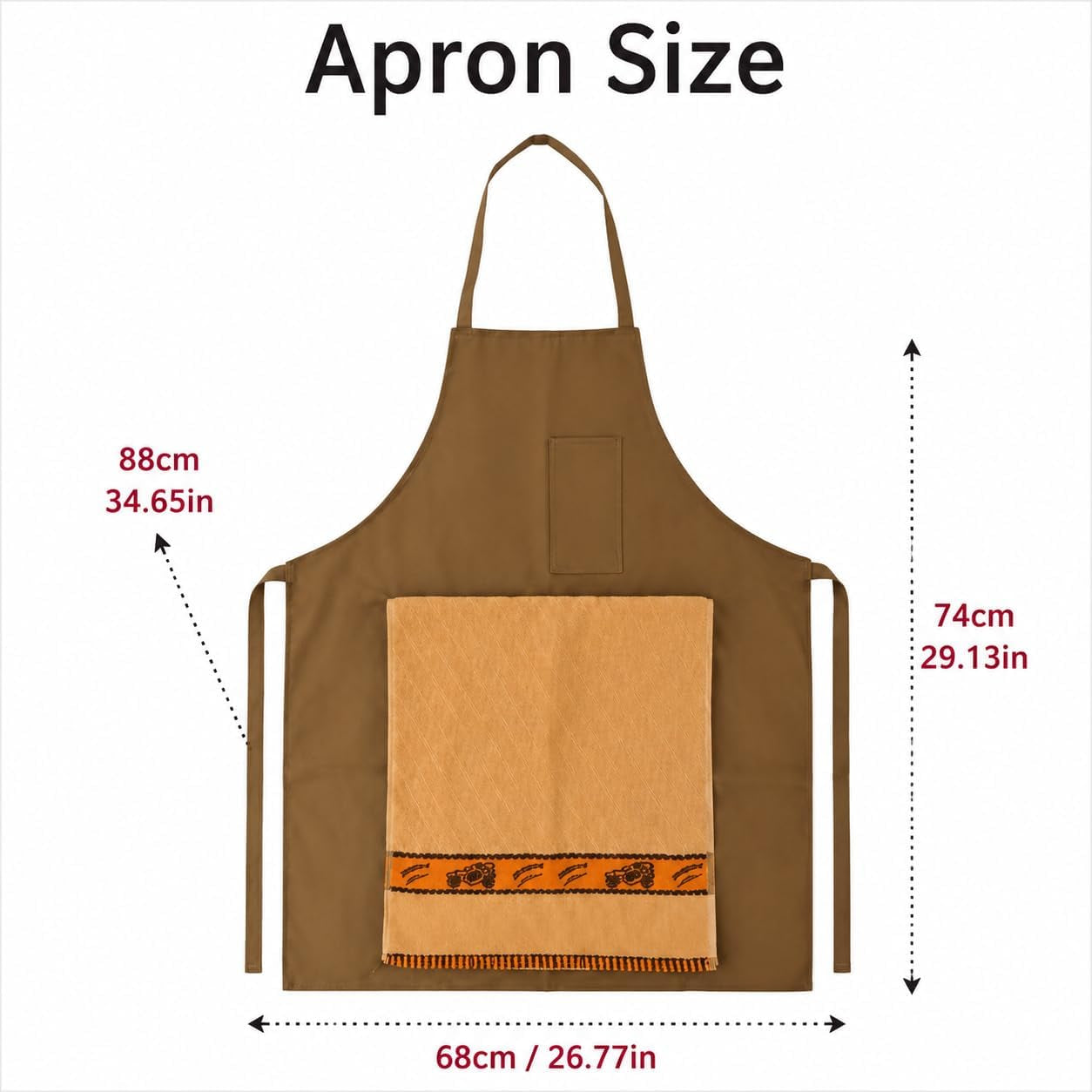 Funny Chef Apron for Men, Hidden Pocket Surprise BBQ Gag Gift