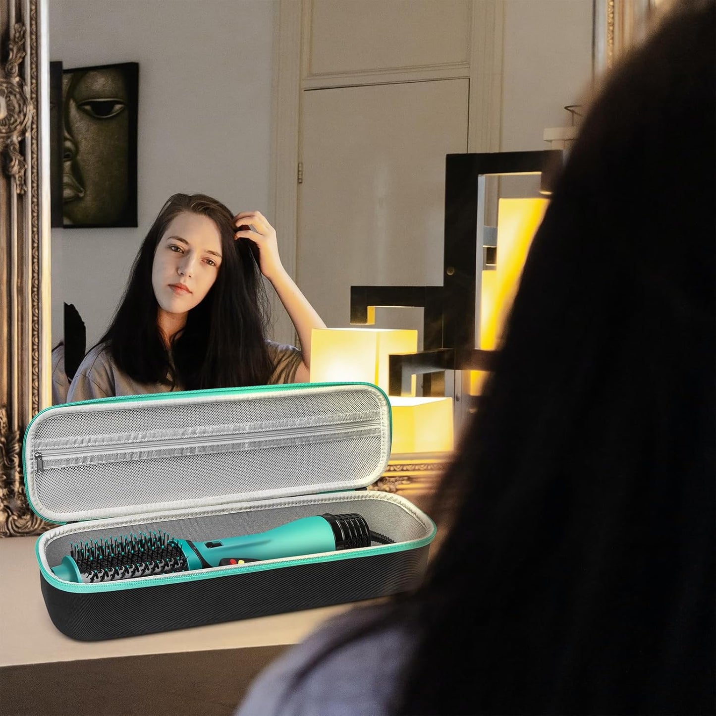 Case for Revlon One Step Volumizer plus Hair Dryer and Styler, Hard Travel Case for Revlon One Step Volumizer plus 2.0 Hair Dryer Brush Hair Le Volume 2-In-1 Titanium Blow Dryer Brush Storage Bag
