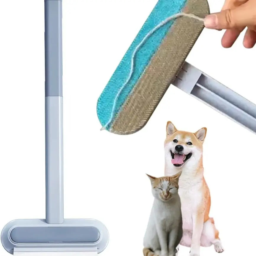 Multifunctional Pet Hair Remover Tool for Furniture Reusable Washable Dog and Cat Hair Lint Removal Brush 4 in 1 17.3 Inch Extendable Adjustable Lint Brush