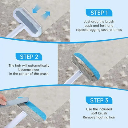 Multifunctional Pet Hair Remover Tool for Furniture Reusable Washable Dog and Cat Hair Lint Removal Brush 4 in 1 17.3 Inch Extendable Adjustable Lint Brush